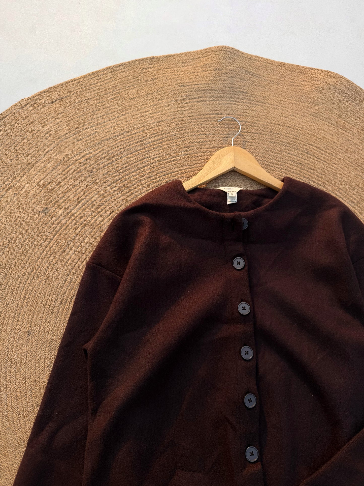 Cozy Knitted Top-Chocolate