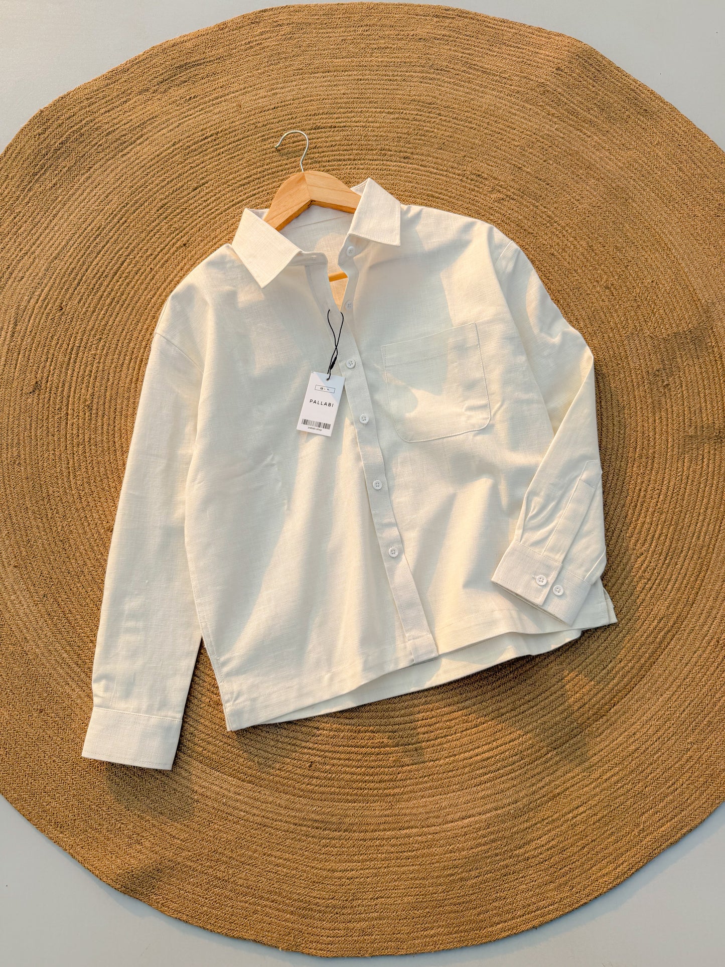 Urban women's Crop Shirt- Off-white