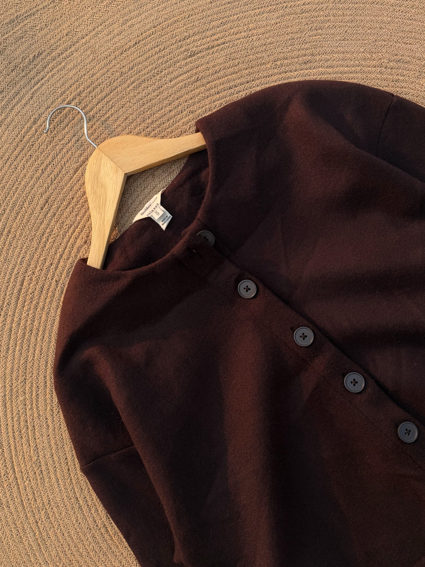 Cozy Knitted Top-Chocolate