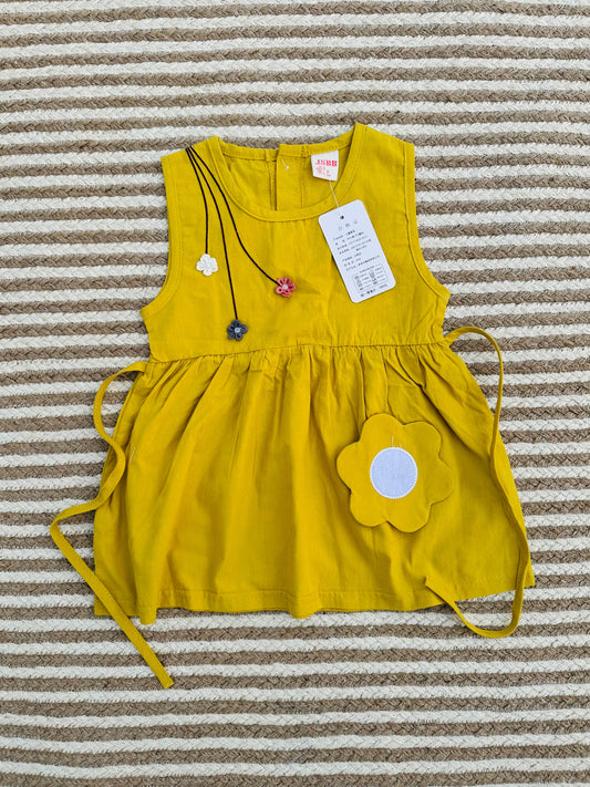 Baby Frock- Bright Yellow