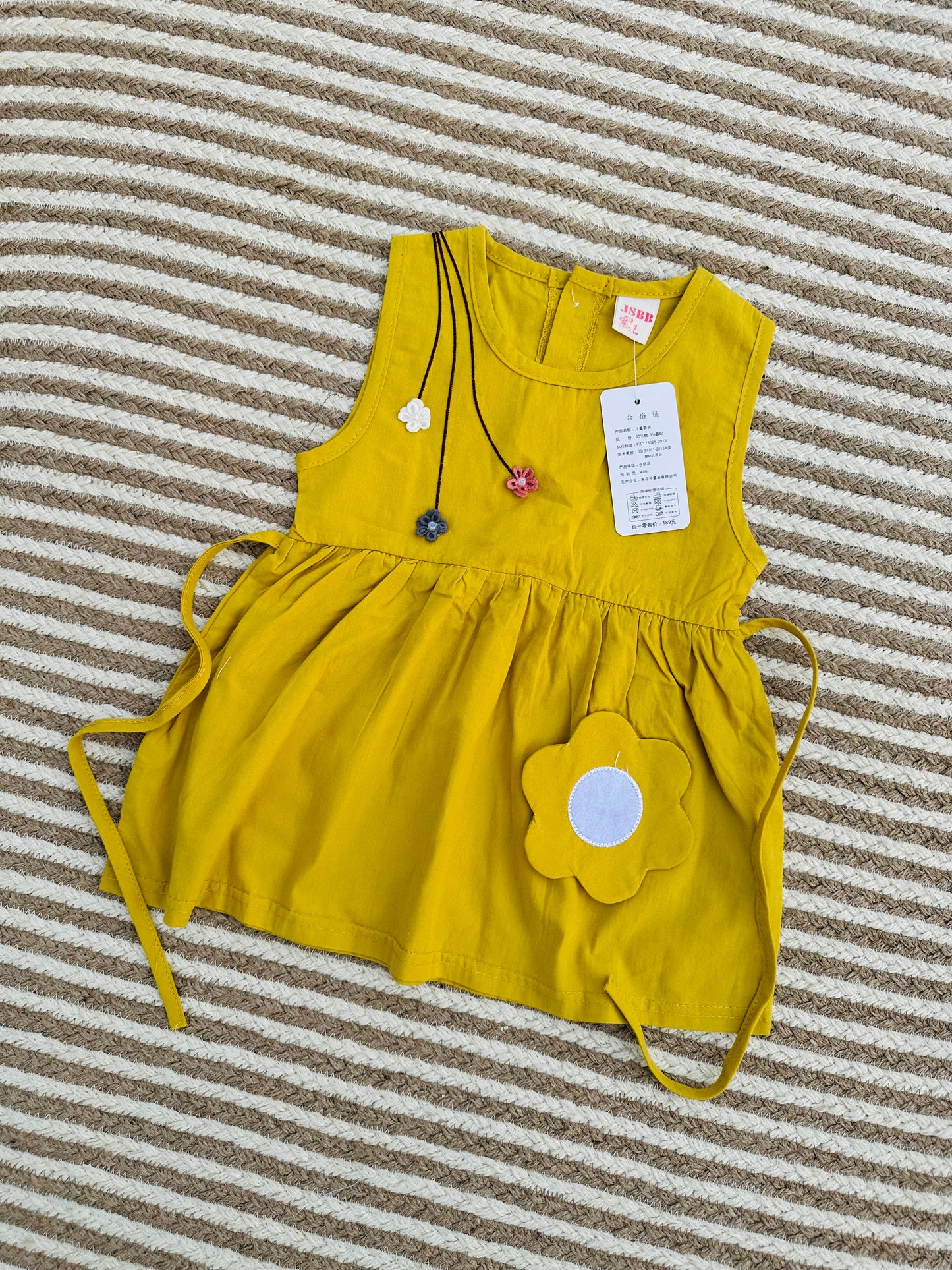 Baby Frock- Bright Yellow