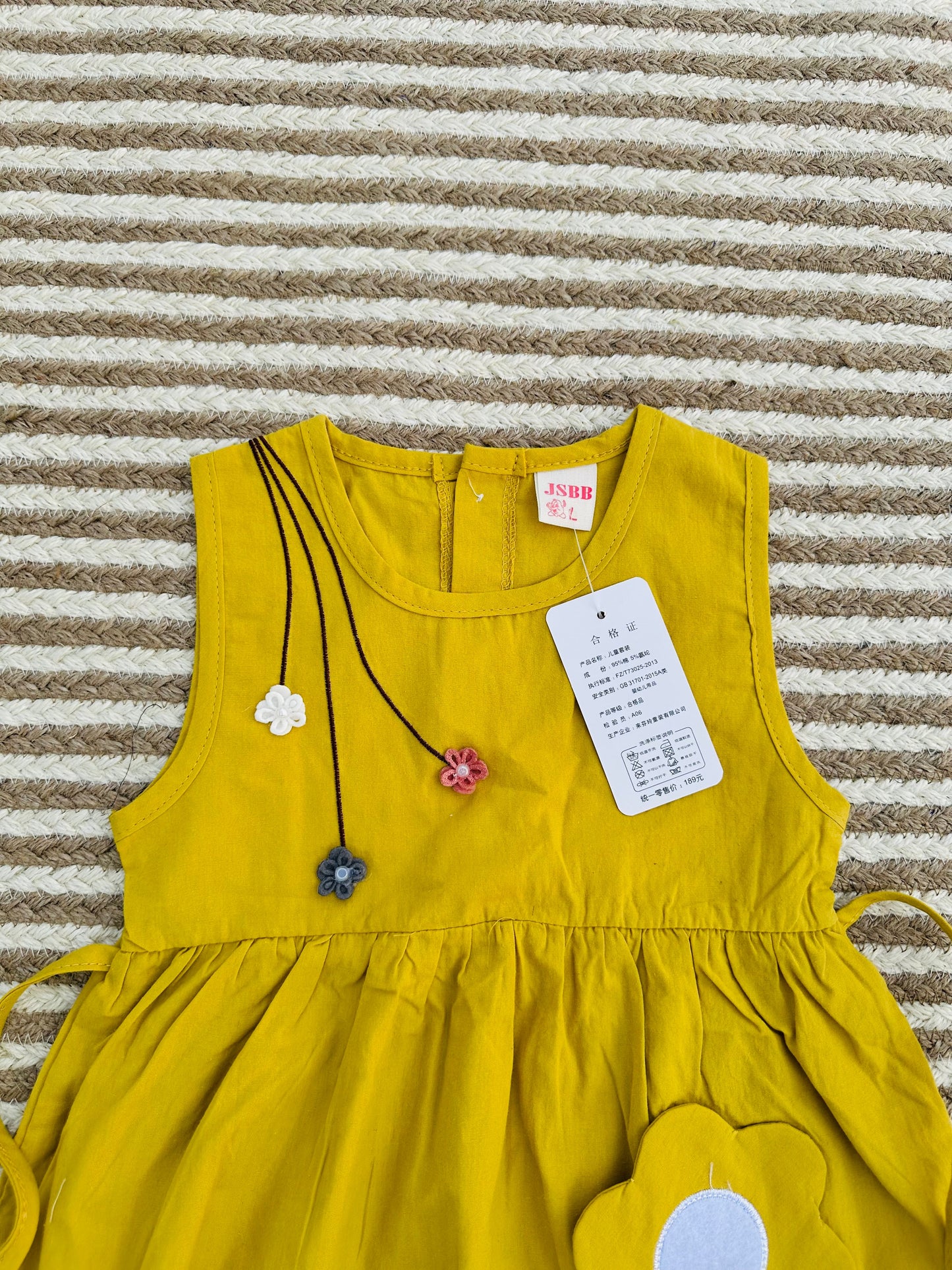 Baby Frock- Bright Yellow